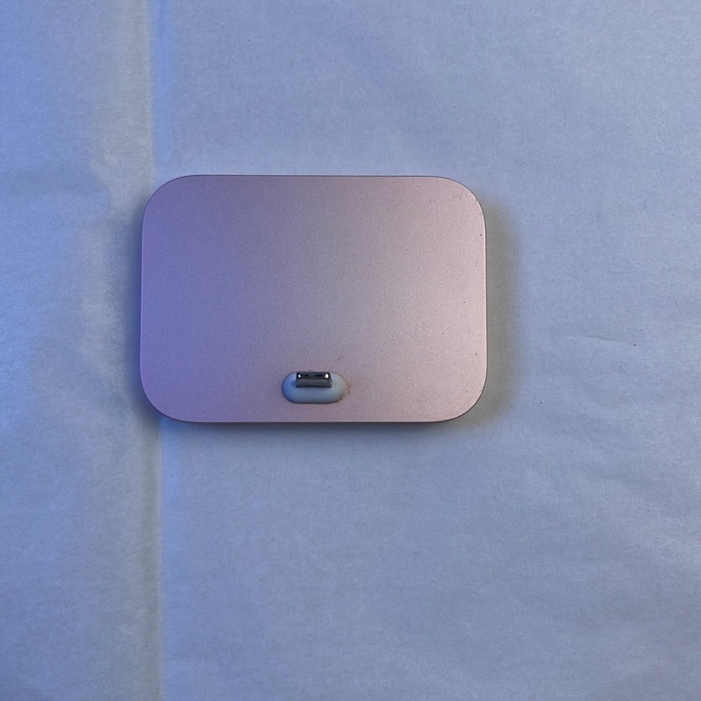 Rose gold Apple charger base